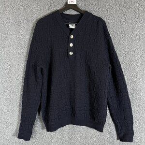 SNS Herning Pure New Wool Sweater - Men's Size XL - Black